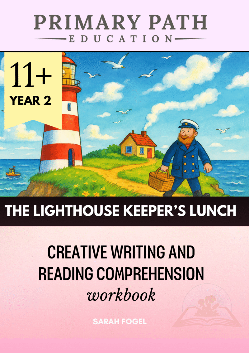 cover of the lighthouse keeper's lunch workbook from primary path education